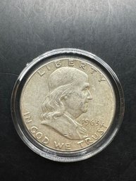 1963 Benjamin Franklin Silver Half Dollar