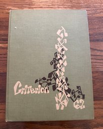 Bridgeport, CT 1962 Central High School Criterion YearBook.    BR2