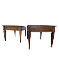 Brandt Matching Side Tables (2) Solid Wood -