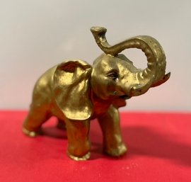 Gilded Elephant Statue