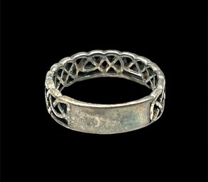 Vintage Sterling Silver Braided Band, Size 9