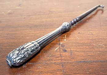 A Vintage Sterling Silver Handled Buttonhook