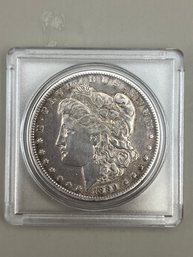 1889-O Morgan Silver Dollar In Plastic Case