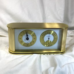 Brass Hampton Clock/Temperature/ Hygrometer