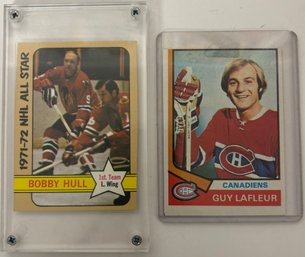 Bobby Hull & Guy LaFleur Hockey Cards