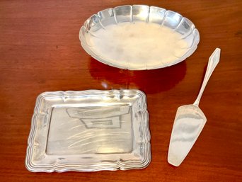 Isreal Freeman & Sons Footed Dish, Plus Other Pieces