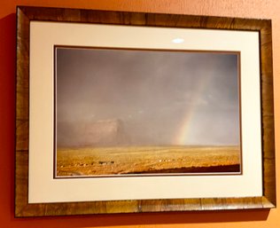 Rainbow In Santa Fe Framed Print