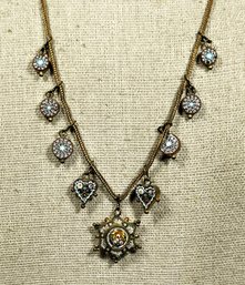 Antique Victorian Micro Mosaic Pendant Necklace