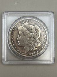 1892-O Morgan Silver Dollar In Plastic Case