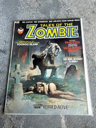 KEY ISSUE- 1973 Marvel TALES OF THE ZOMBIE #2 Comic Book- BORIS VALLEJO Cover