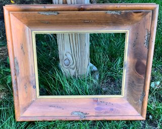 Beautiful Distressed Wood Frame ~ 16 X 12 Inch Opening ~