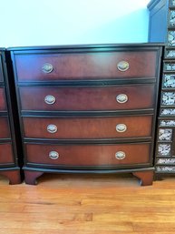 Bombay Co. Cherry 4 Drawer Bowfront Bachelor's Chest 1 Of 2