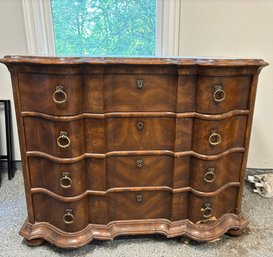 Antique Alfonso Marina Serpentine Chest Of Drawers