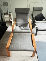 Ikea Poang Chair And Ottoman