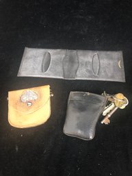 Vintage Wallet And Key Pouch Set