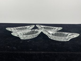 Glass Ice Cream Dishes - Set Of 4