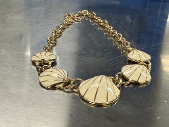 Trafari Enamel Shell Necklace