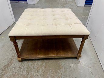 Large Square Tufted Coffee Table