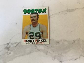 Boston Celtics Henry Finkel Collector Card