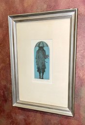 Vintage Richard Volpe Intaglio Titled Bus Stop - Signed/Numbered