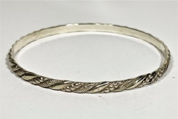 Fine Vintage Sterling Silver Bangle Bracelet