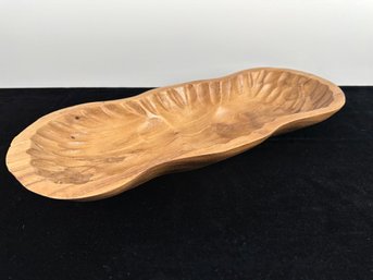 Acacia Collection Carved Bowl