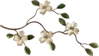 Branch With Blossoms Metal Wall Art