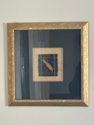Framed Art Of Patch With Star Pendent
