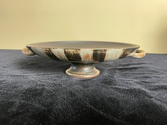 Ceramic Pedestal Art Pottery Platter