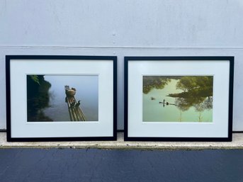 Pair Of Framed Photographs By John Deng, Signed