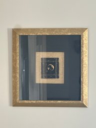 Framed Art Of Patch With Moon And Star