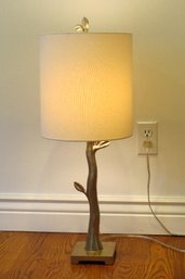 A Twig Style Metal Table Lamp - In Working Condition