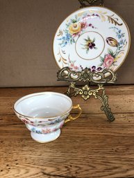 Stunning Vintage J.P.L. FRANCE TEA CUP AND SAUCER