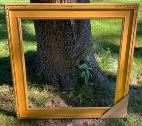 Nice Quality Frame ~ Gold W/detail ~ 30 X 30 Inch Opening