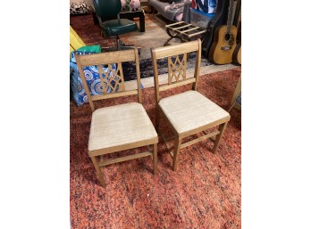 Two Coronet Folding Chairs