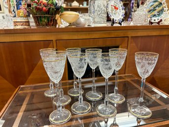 Set Of 9 Stemmed Glasses