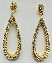 Faux Diamond Teardrop Earrings Purchased At Neiman Marcus