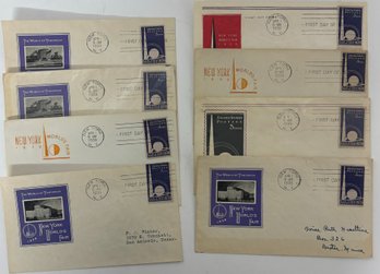 Group Of 8 First Day Of Issue 1939 Worlds Fair Stamp & Envelope