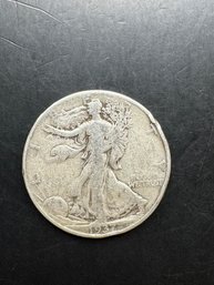 1937 Walking Liberty Silver Half Dollar