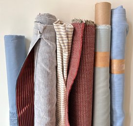 5 Large Rolls Of Upholstery Fabric