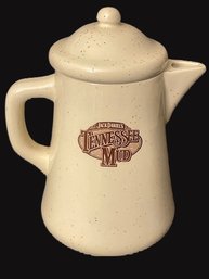 Vintage Jack Daniels Tennessee Mud Stoneware Coffee Pot