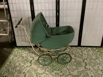 Vintage Wicker Stroller