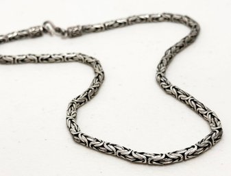 A Gorgeous Braided Sterling Silver Necklace