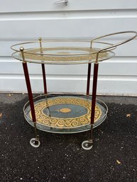 BEAUTIFUL - Vintage Serving Bar Cart Italy 1950s -