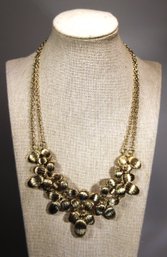 Vintage Gold Tone Necklace Designer Signed  18' Long