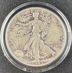 1945 Walking Liberty Silver Half Dollar