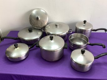 Mixed Farberware Pots And Pans