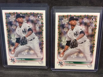 (2) 2022 Topps Holiday Luis Gil Rookie Cards - K