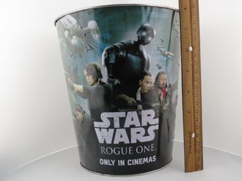 Star Wars Rogue One Collectible Movie Popcorn Tin Bucket