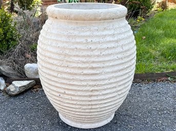 A Large Cast Stone Beehive Style Planter
